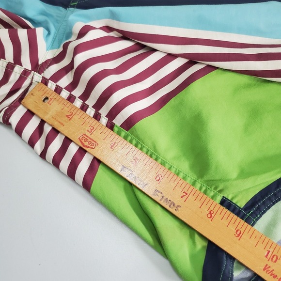 Patagonia Men Board Shorts Size 34 Striped Zipper Pocket Swim Surf Beach READ - Picture 12 of 14